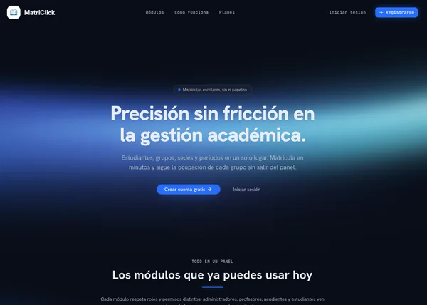 Captura de MatriClick